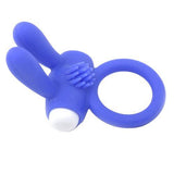 Cockring With Rabbit Ears Blue - Scantilyclad.co.uk 
