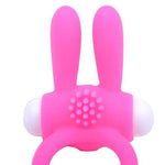 Cockring With Rabbit Ears Pink - Scantilyclad.co.uk 