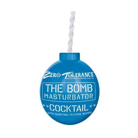 The Bomb Masturbator Cocktail Textured Stroker Sleeve Blue - Scantilyclad.co.uk 