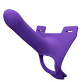 Zoro Silicone Strap on System With Waistbands Purple 5.5 Inch - Scantilyclad.co.uk 