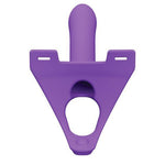 Zoro Silicone Strap on System With Waistbands Purple 5.5 Inch - Scantilyclad.co.uk 