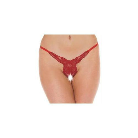 Red Crotchless G-String - Scantilyclad.co.uk 