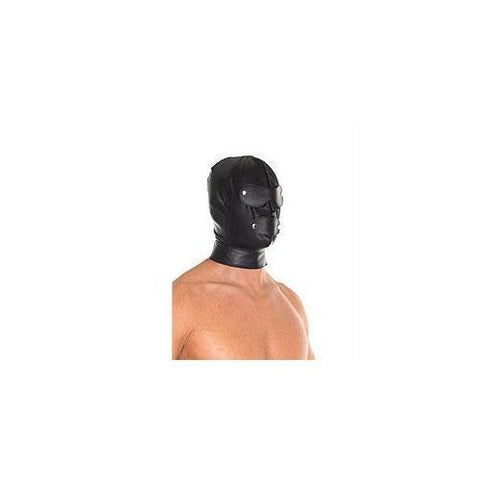 Leather Full Face Mask With Detachable Blinkers - Scantilyclad.co.uk 