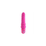 Power Stud Curvy Vibrator Waterproof Pink 6.75 Inch - Scantilyclad.co.uk 